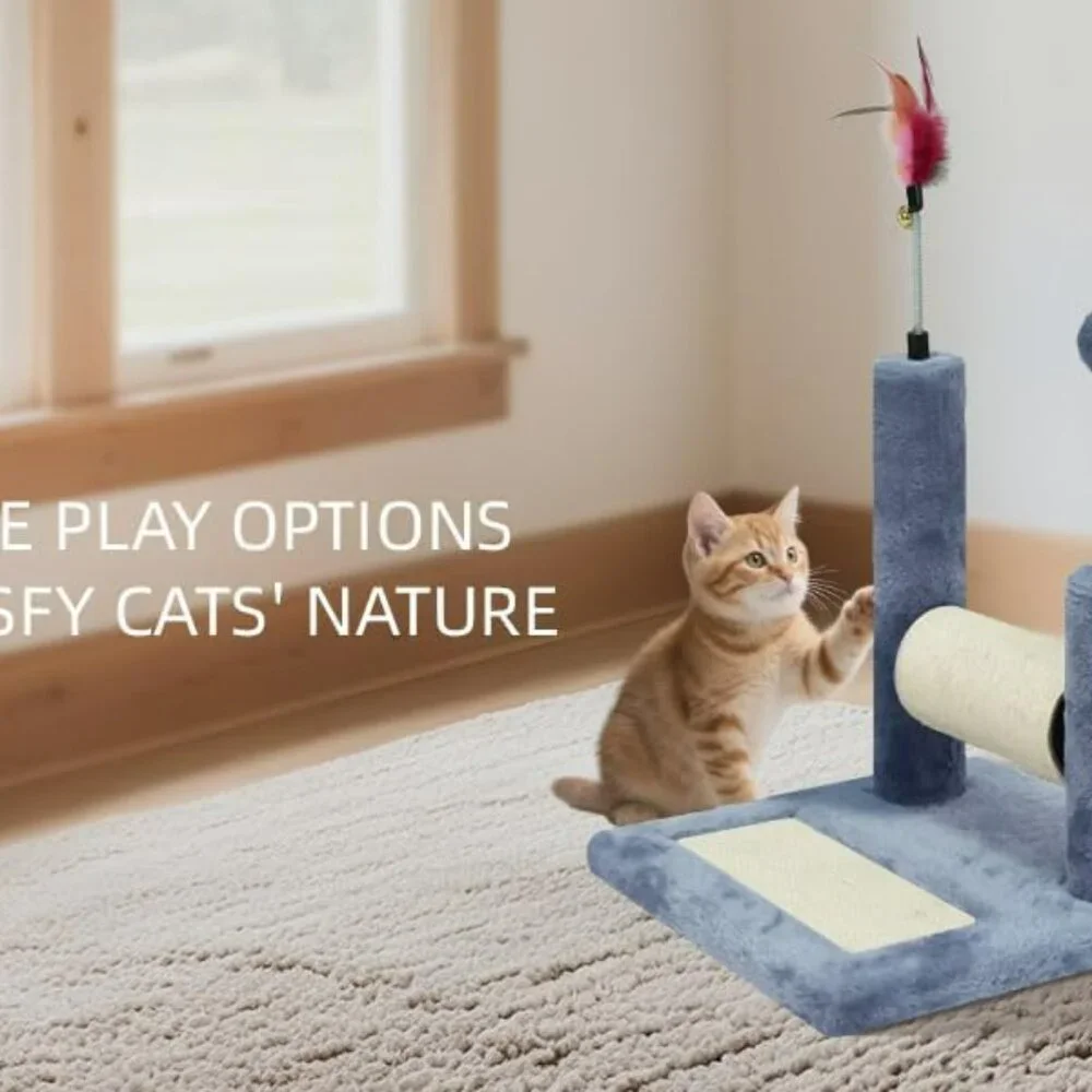 Multifunctional Cat Scratching Posts for Indoor Kittens,Cat Scratching Pads for
